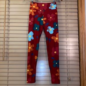 Lula Roe floral leggings- one size . never worn